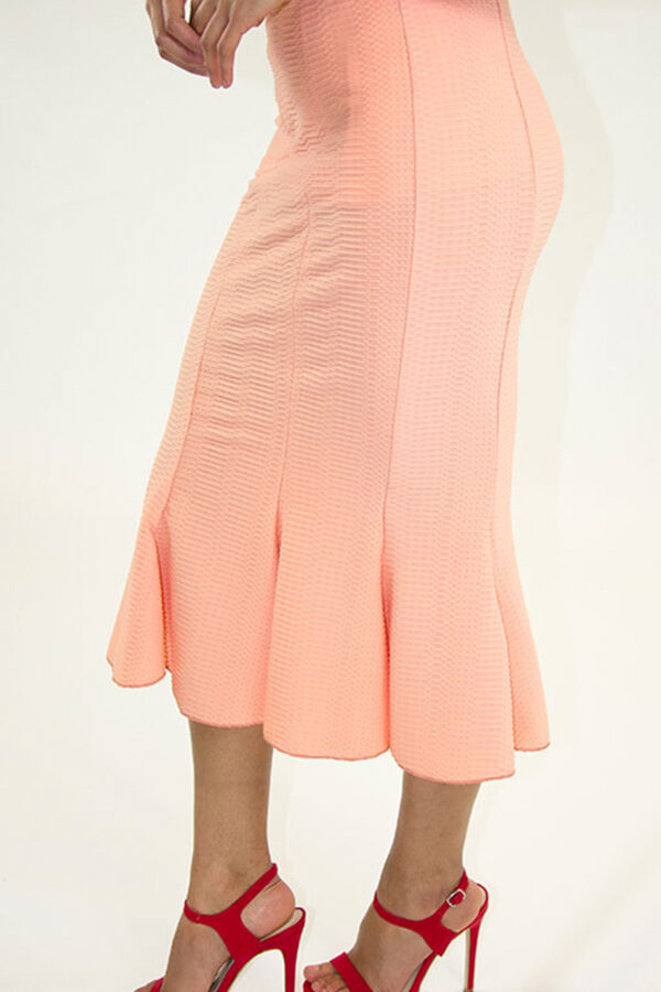 Stylish Ruffled Hem Midi Skirt
