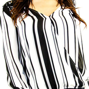 Stylish Striped Long Sleeve Top