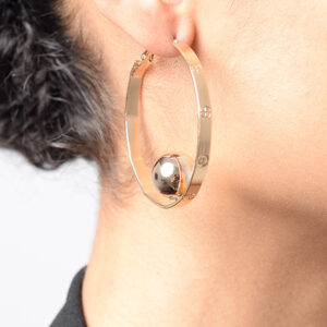 Stylish Gold Hoop Earrings