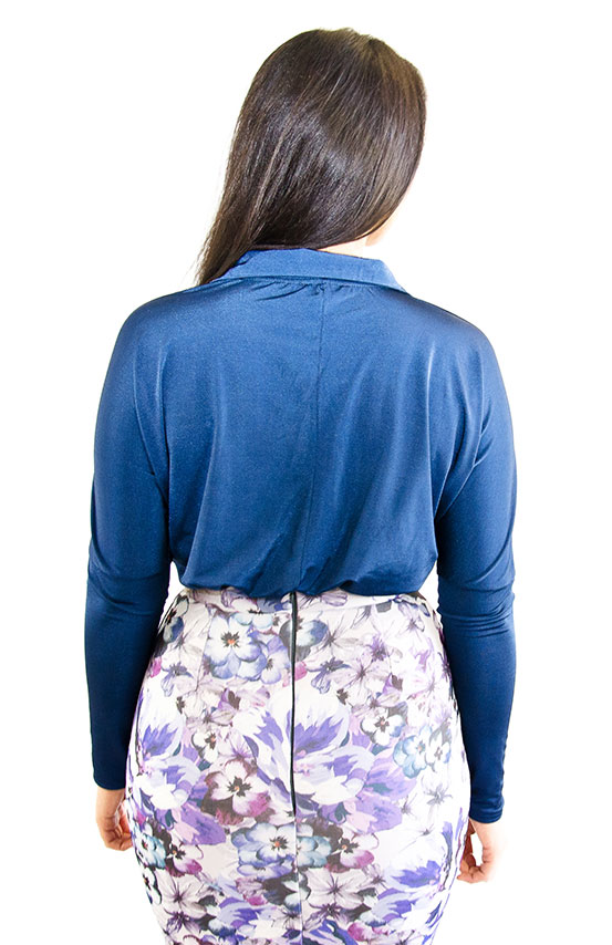 Stylish Floral Scuba Midi Skirt