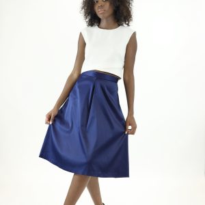 Stylish High Waisted Midi Skirt