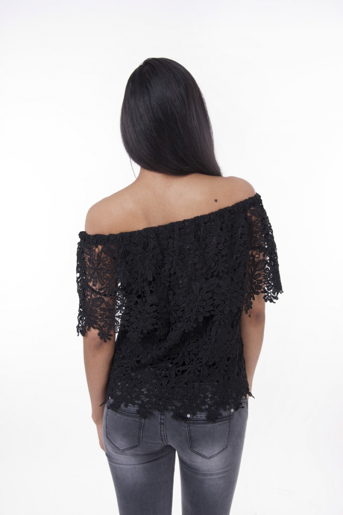 Stylish Lace Off The Shoulder Top
