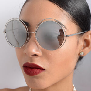 Stylish Silver Mirrored Sunglasses