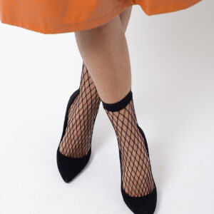 Stylish Black Fishnet Socks