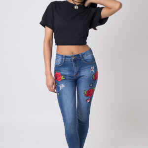 Stylish Embroidered Jeans