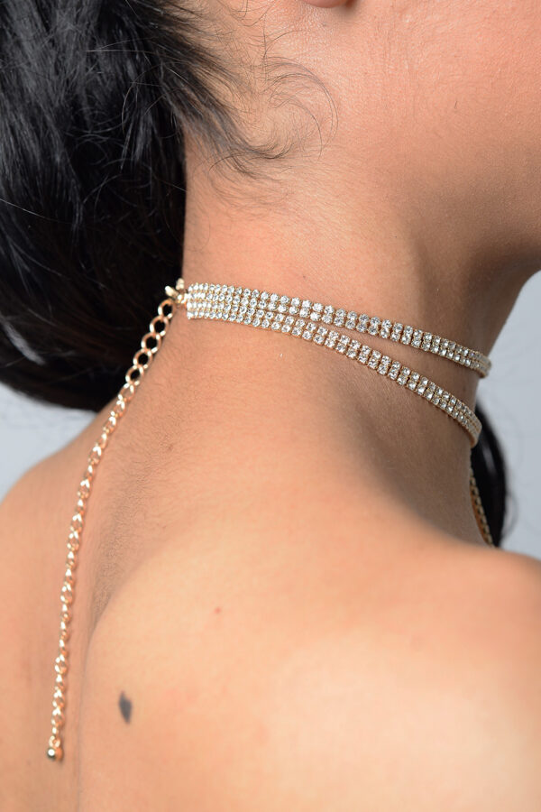 South Indian Double Detachable Diamond Neck Choker | Diamond necklace  indian, Choker necklace designs, Diamond necklace designs