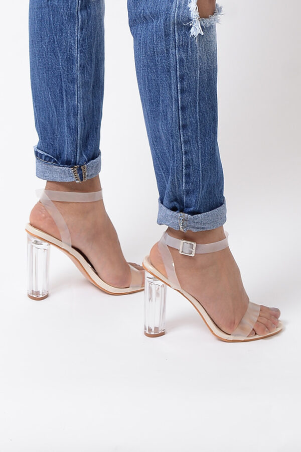 Beige Solid Slingback Heel For Women | Girls Stylish Trending High Heel  Fashion Sandal Sandals For