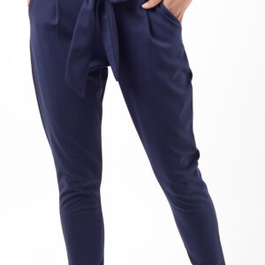 Stylish Navy Peg Trousers