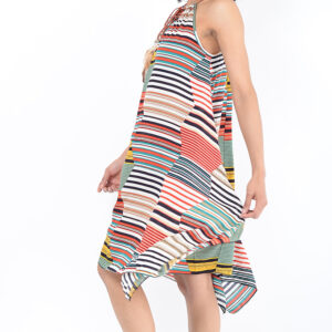 Stylish Striped Midi Summer Dress