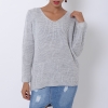 Stylish Light Grey Knitted Jumper